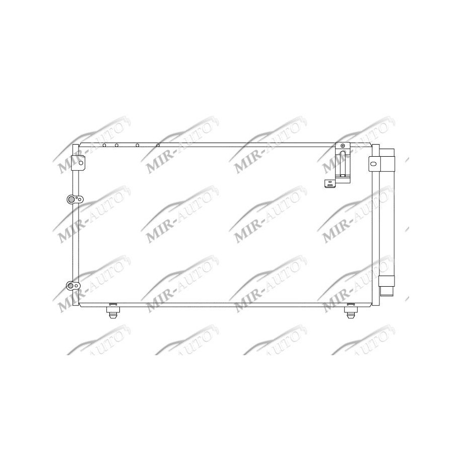 AC condenser with integrated receiver drier