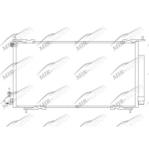AC condenser with integrated receiver drier