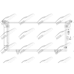 AC condenser with integrated receiver drier
