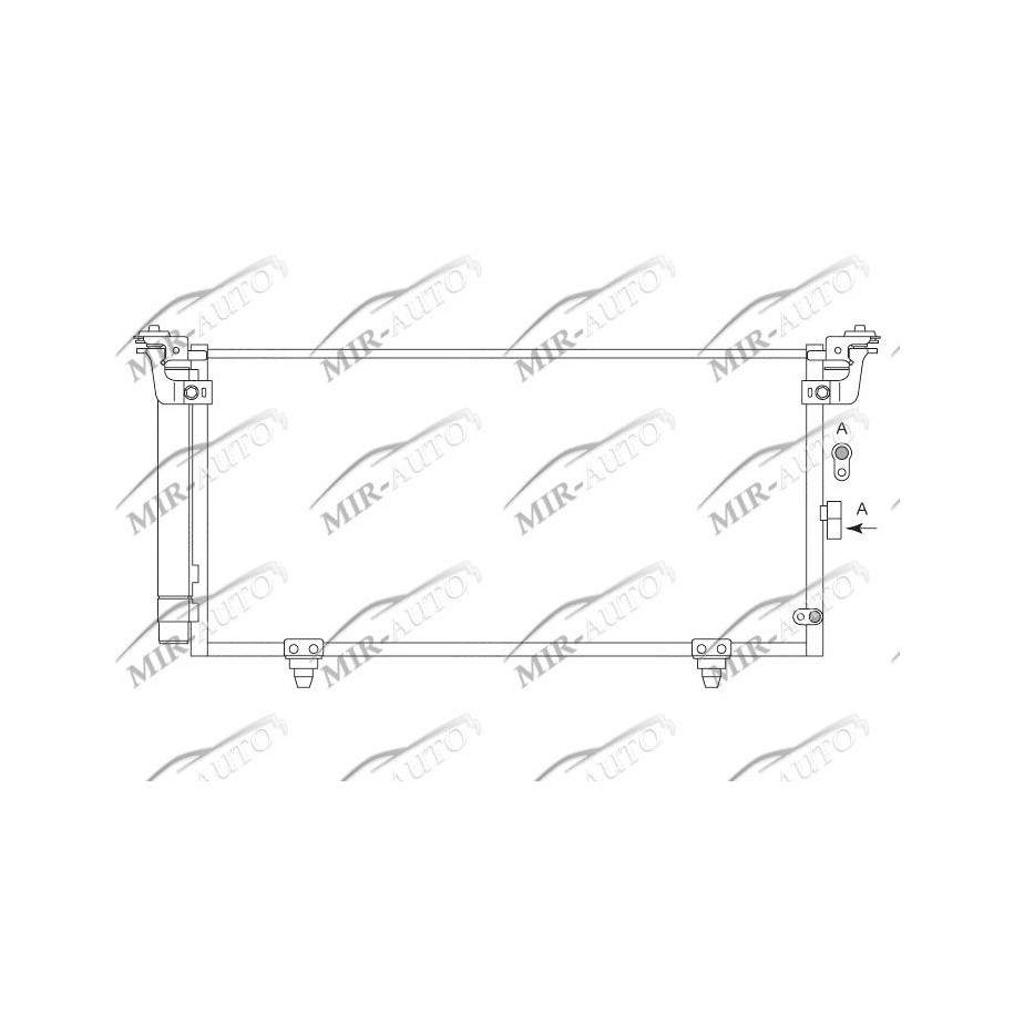 AC condenser with integrated receiver drier