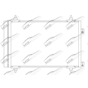 AC condenser with integrated receiver drier