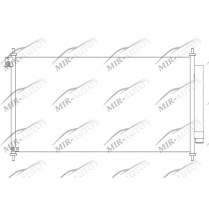 AC condenser with integrated receiver drier