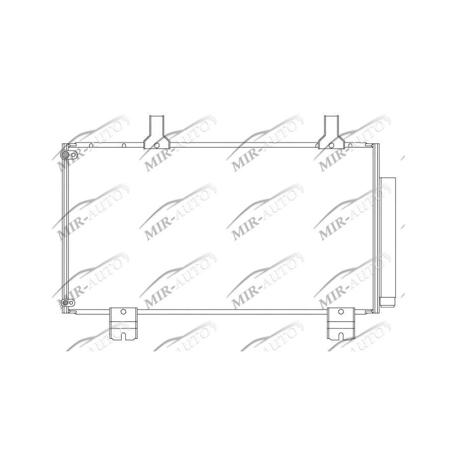 AC condenser with integrated receiver drier