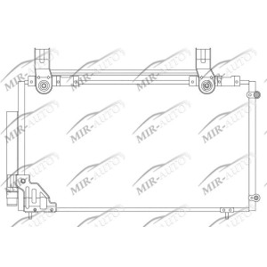 AC condenser with integrated receiver drier