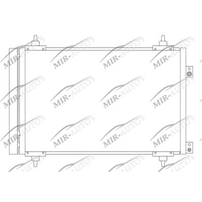 AC condenser with integrated receiver drier