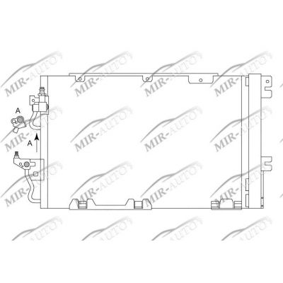 AC condenser with integrated receiver drier