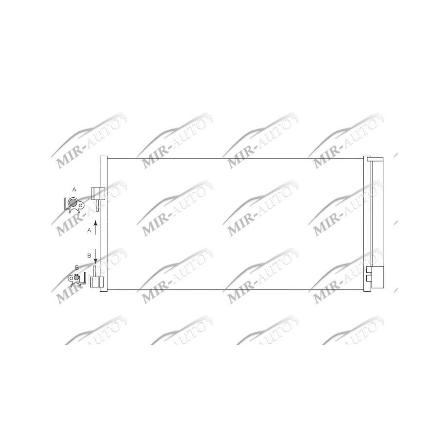 AC condenser with integrated receiver drier