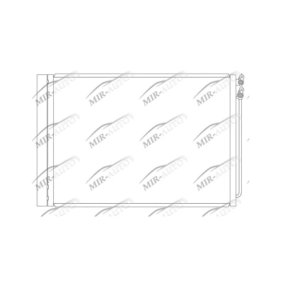 AC condenser with integrated receiver drier