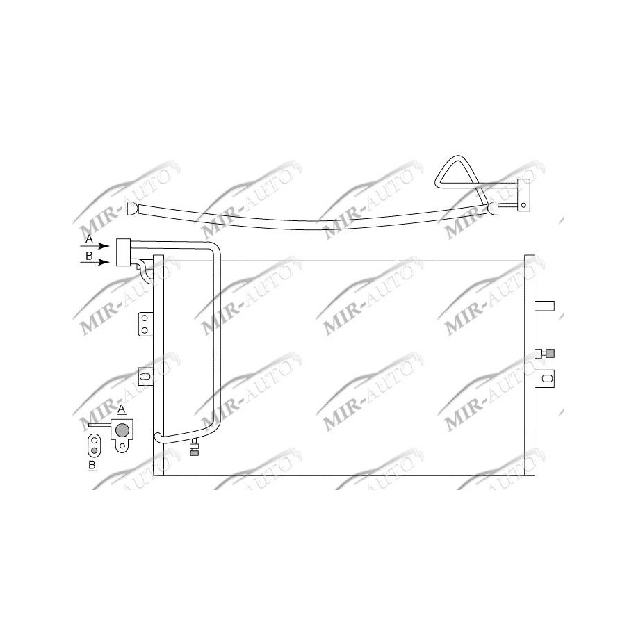 AC condenser without receiver drier