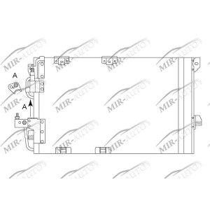AC condenser with integrated receiver drier