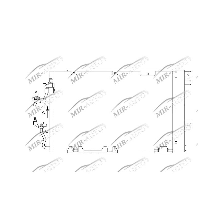 AC condenser with integrated receiver drier