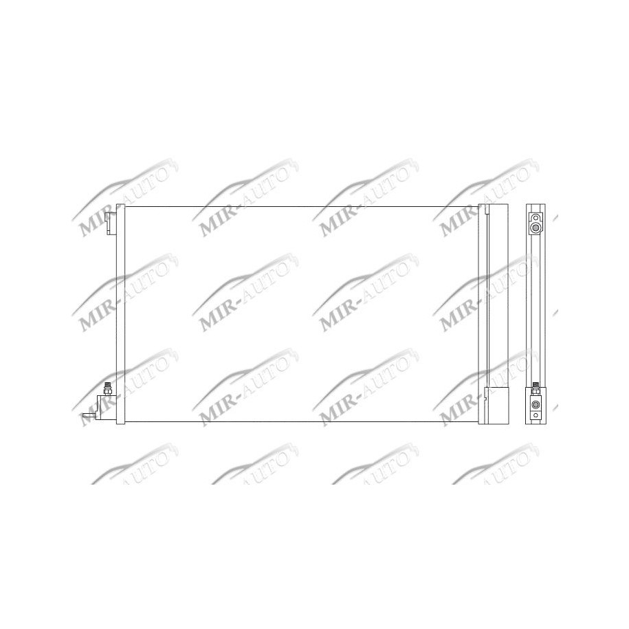 AC condenser with integrated receiver drier