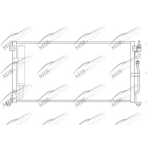 AC condenser with integrated receiver drier