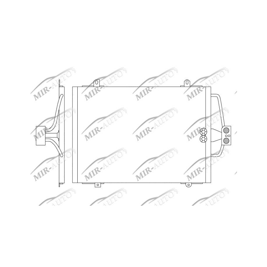 AC condenser without receiver drier
