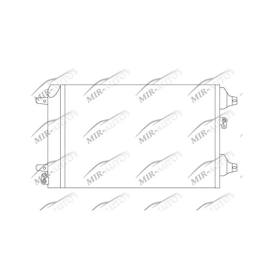 AC condenser with integrated receiver drier