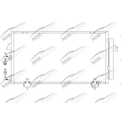 AC condenser with integrated receiver drier