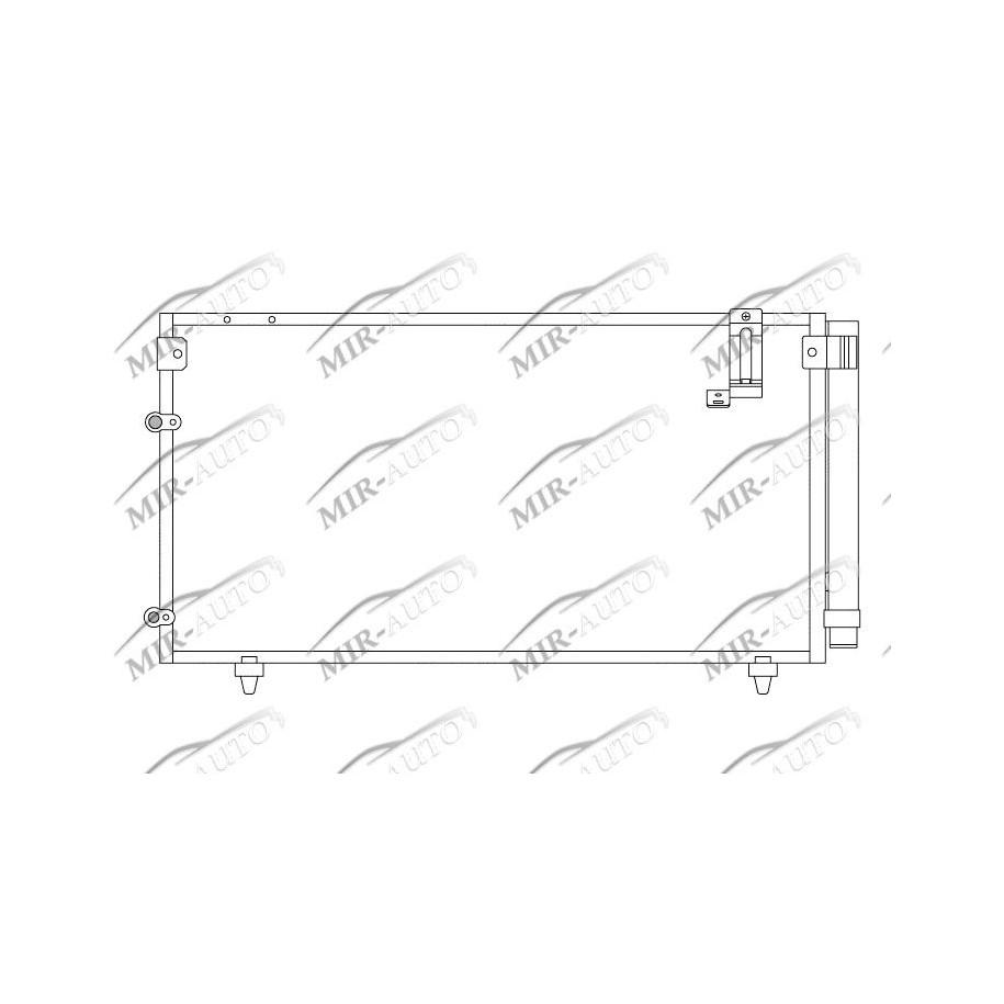 AC condenser with integrated receiver drier