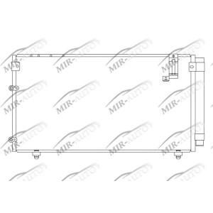 AC condenser with integrated receiver drier