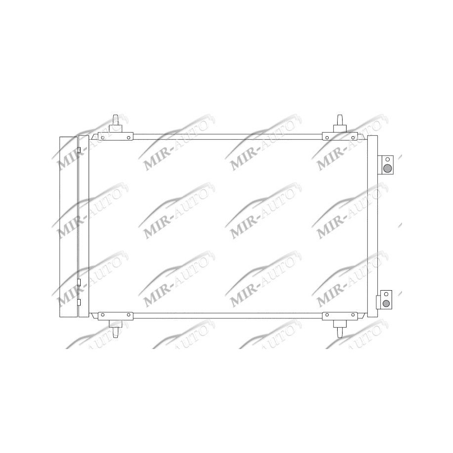 AC condenser with integrated receiver drier