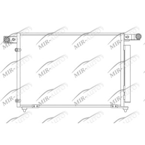 AC condenser with integrated receiver drier