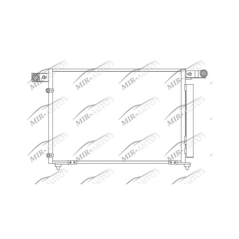 AC condenser with integrated receiver drier