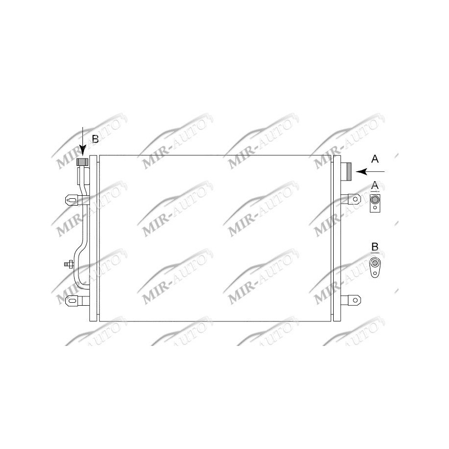 AC condenser without receiver drier
