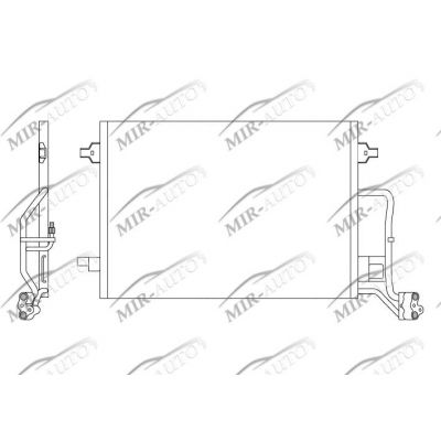 AC condenser without receiver drier