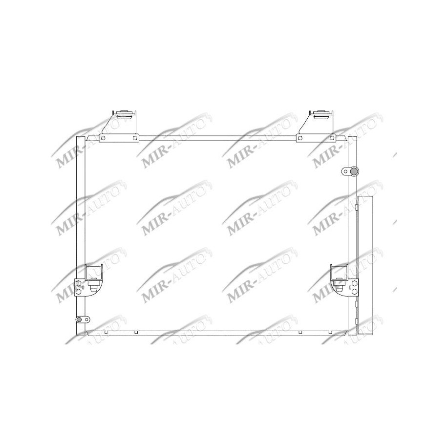 AC condenser with integrated receiver drier