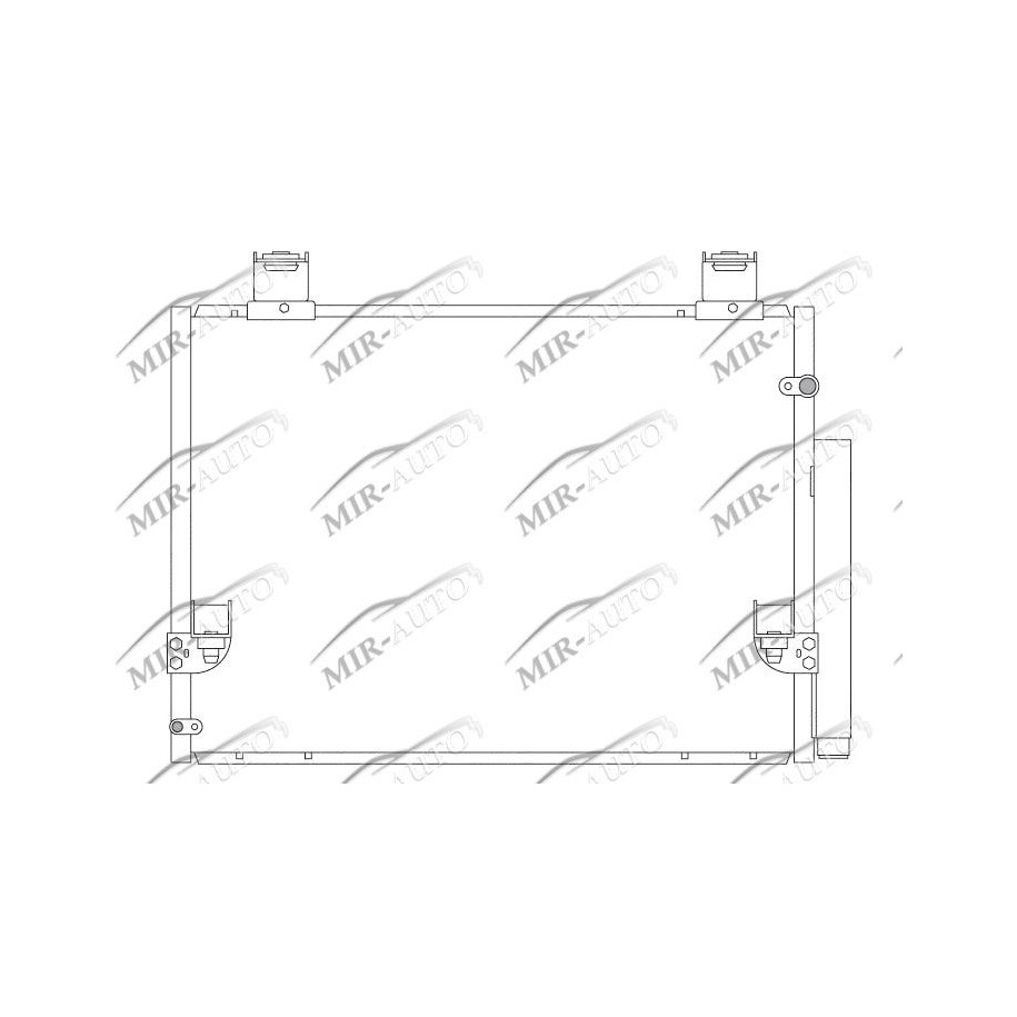 AC condenser with integrated receiver drier