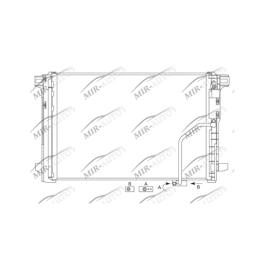 AC condenser with integrated receiver drier