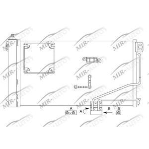 AC condenser with integrated receiver drier