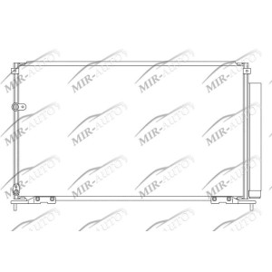 AC condenser with integrated receiver drier