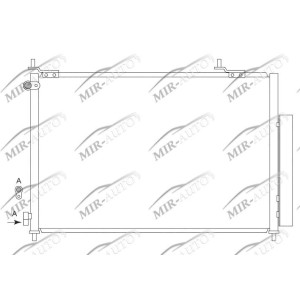 AC condenser with integrated receiver drier