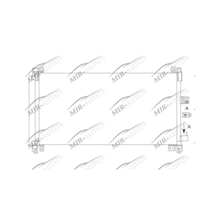 AC condenser with integrated receiver drier