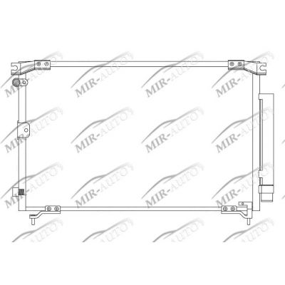 AC condenser with integrated receiver drier