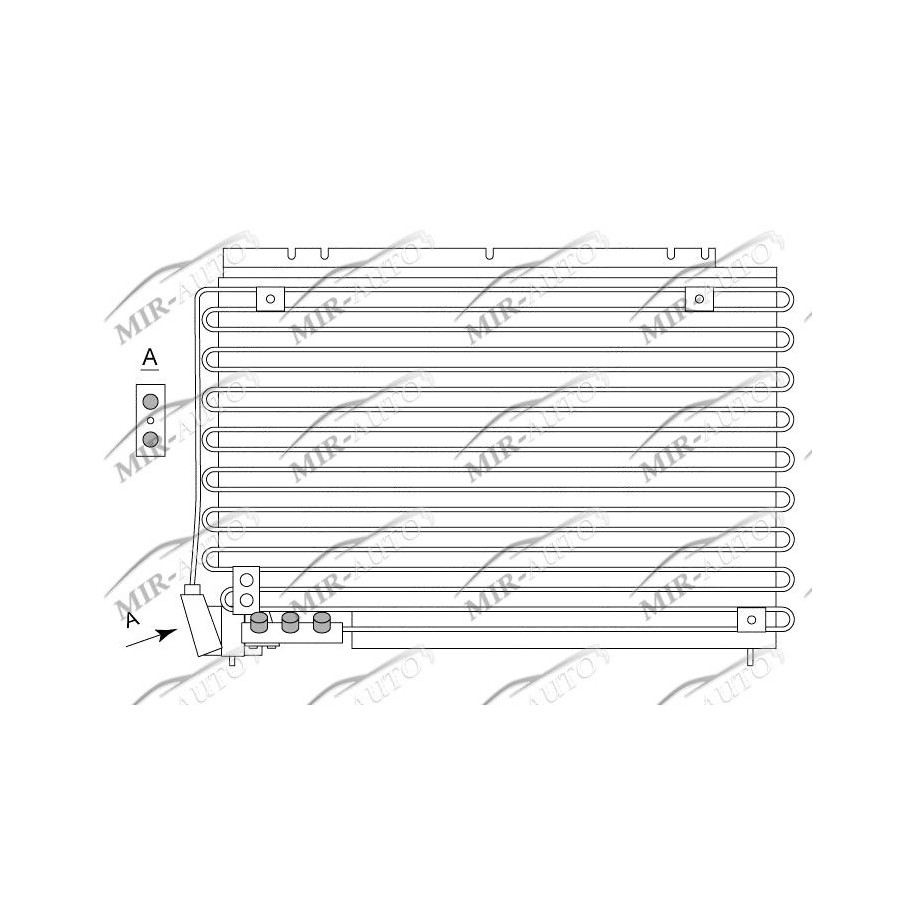 AC condenser without receiver drier