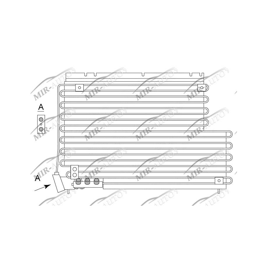 AC condenser without receiver drier