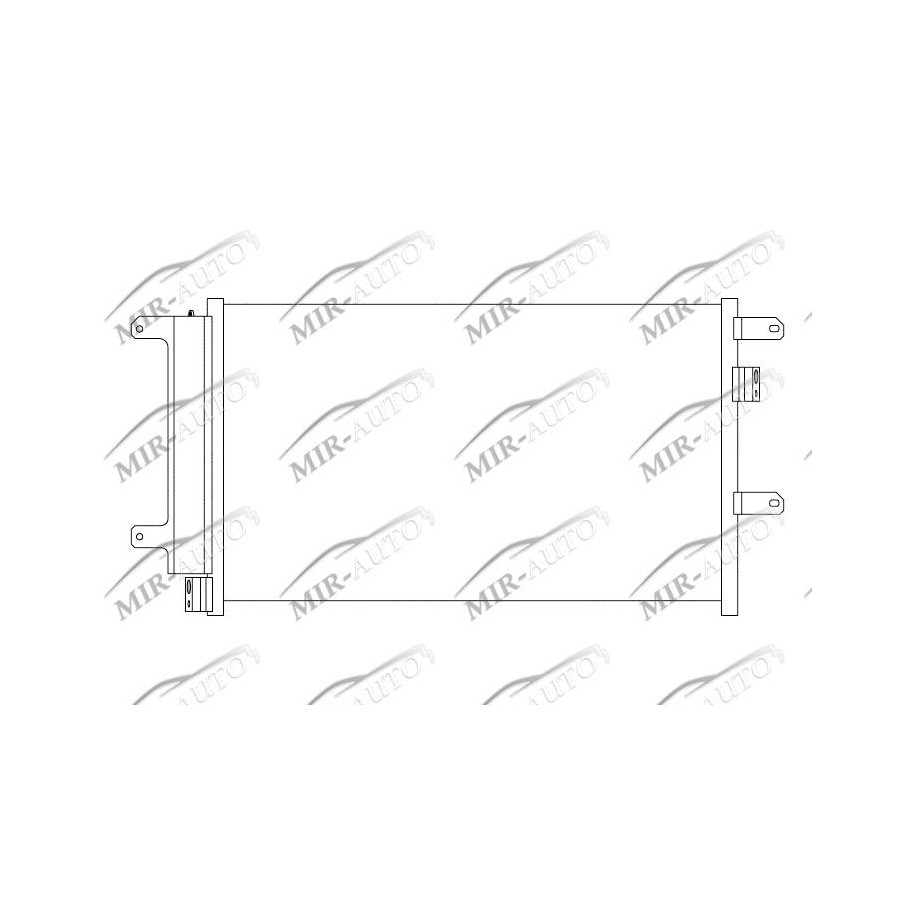 AC condenser with integrated receiver drier