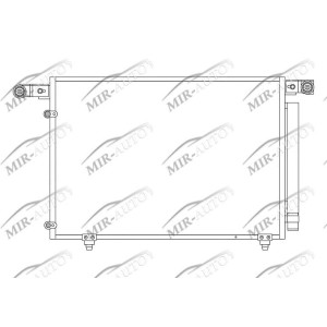 AC condenser with integrated receiver drier