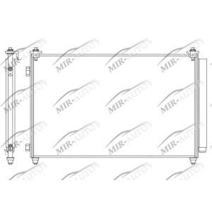 AC condenser with integrated receiver drier