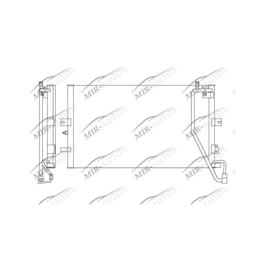 AC condenser without receiver drier
