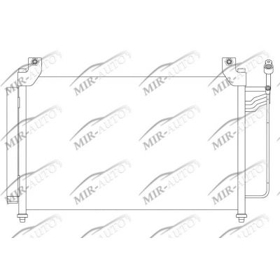 AC condenser with integrated receiver drier