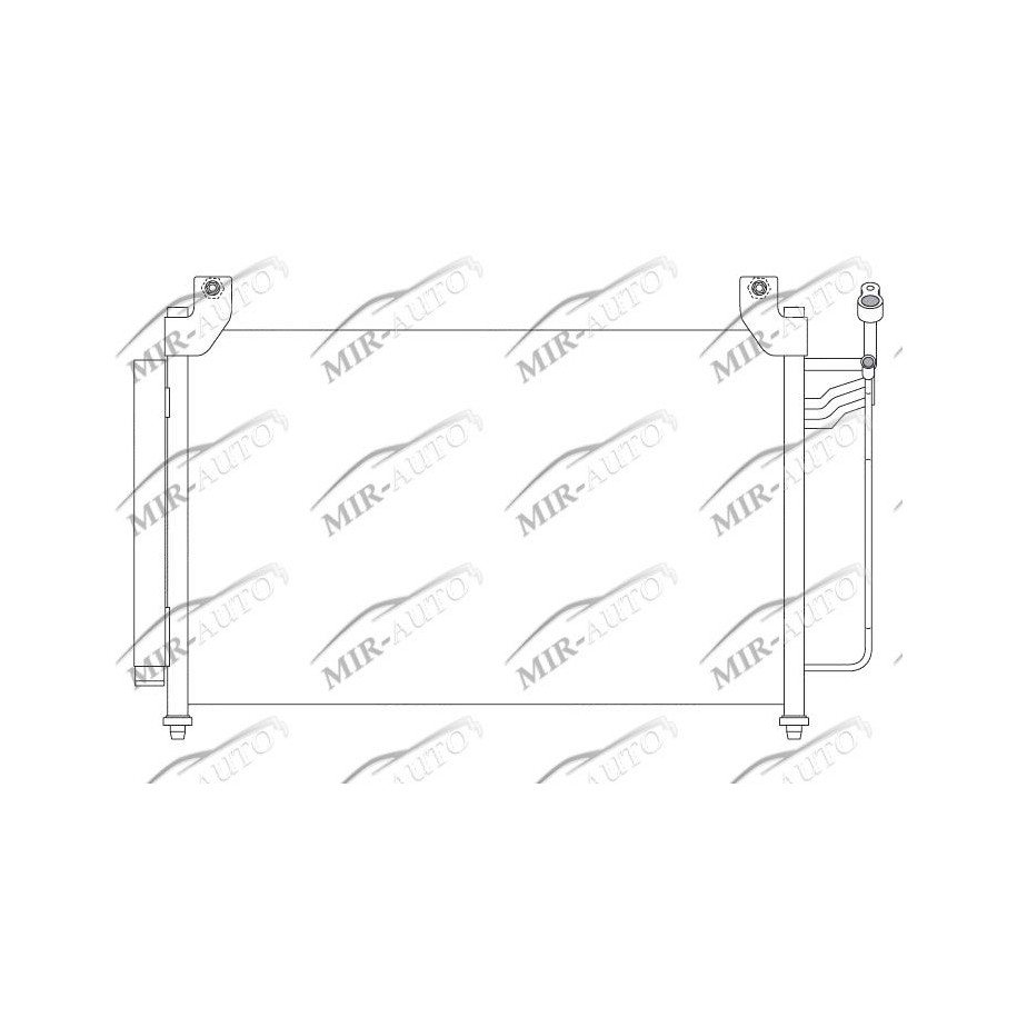 AC condenser with integrated receiver drier