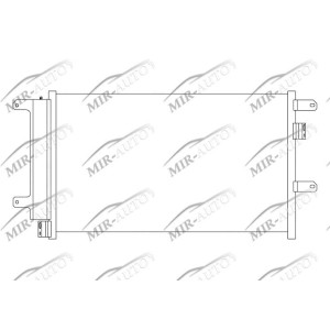 AC condenser with integrated receiver drier