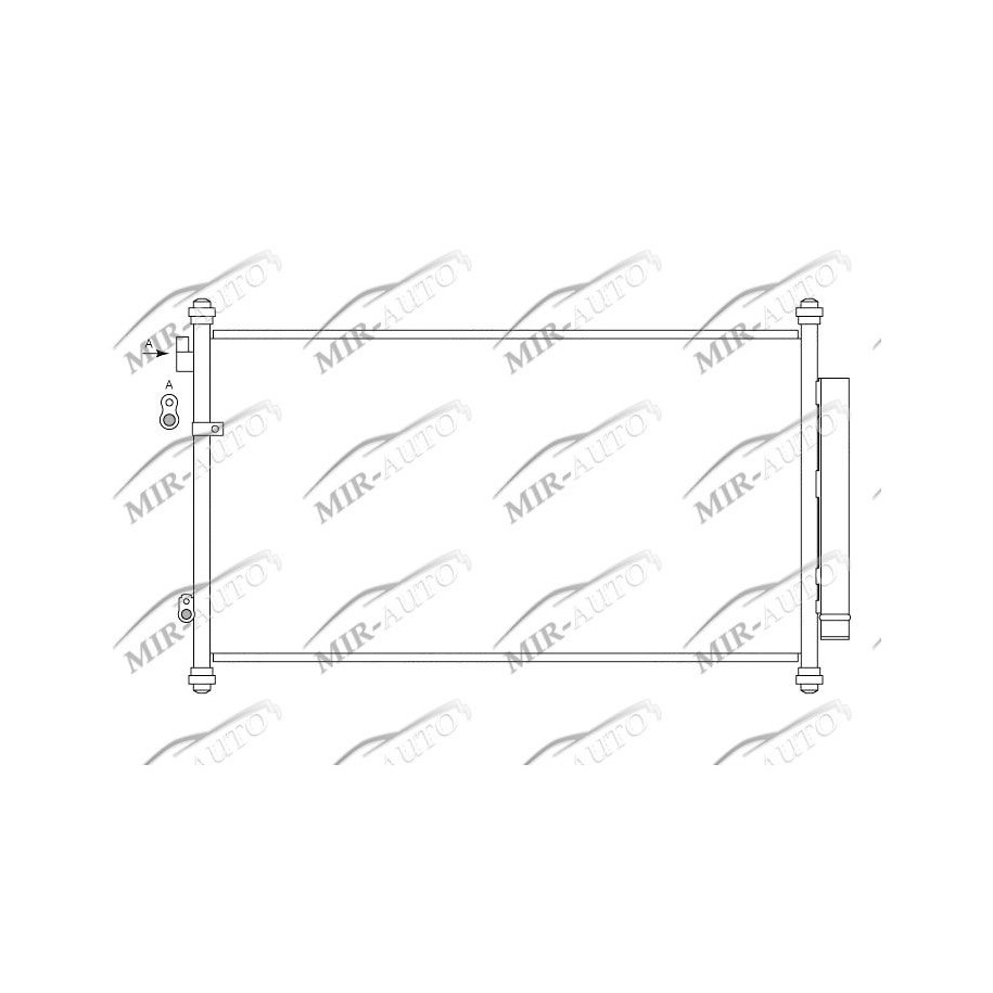 AC condenser with integrated receiver drier