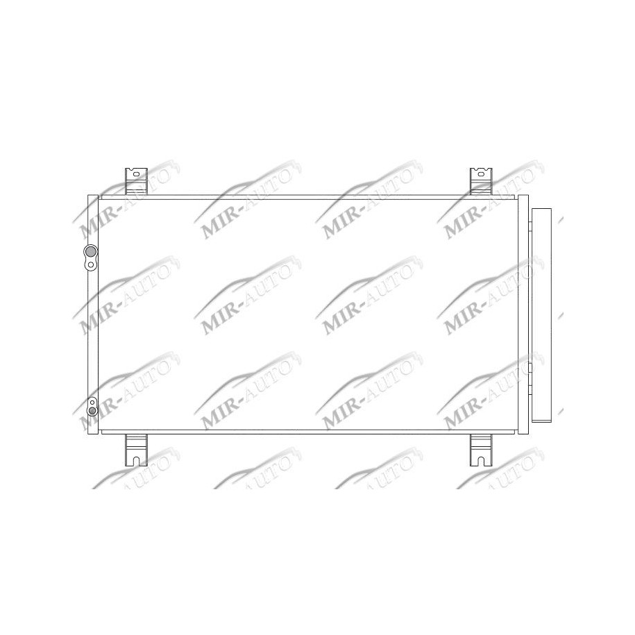 AC condenser with integrated receiver drier