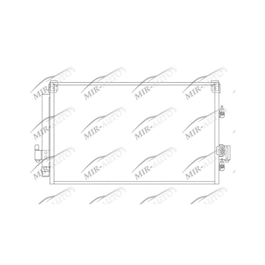 AC condenser with integrated receiver drier