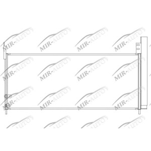 AC condenser with integrated receiver drier