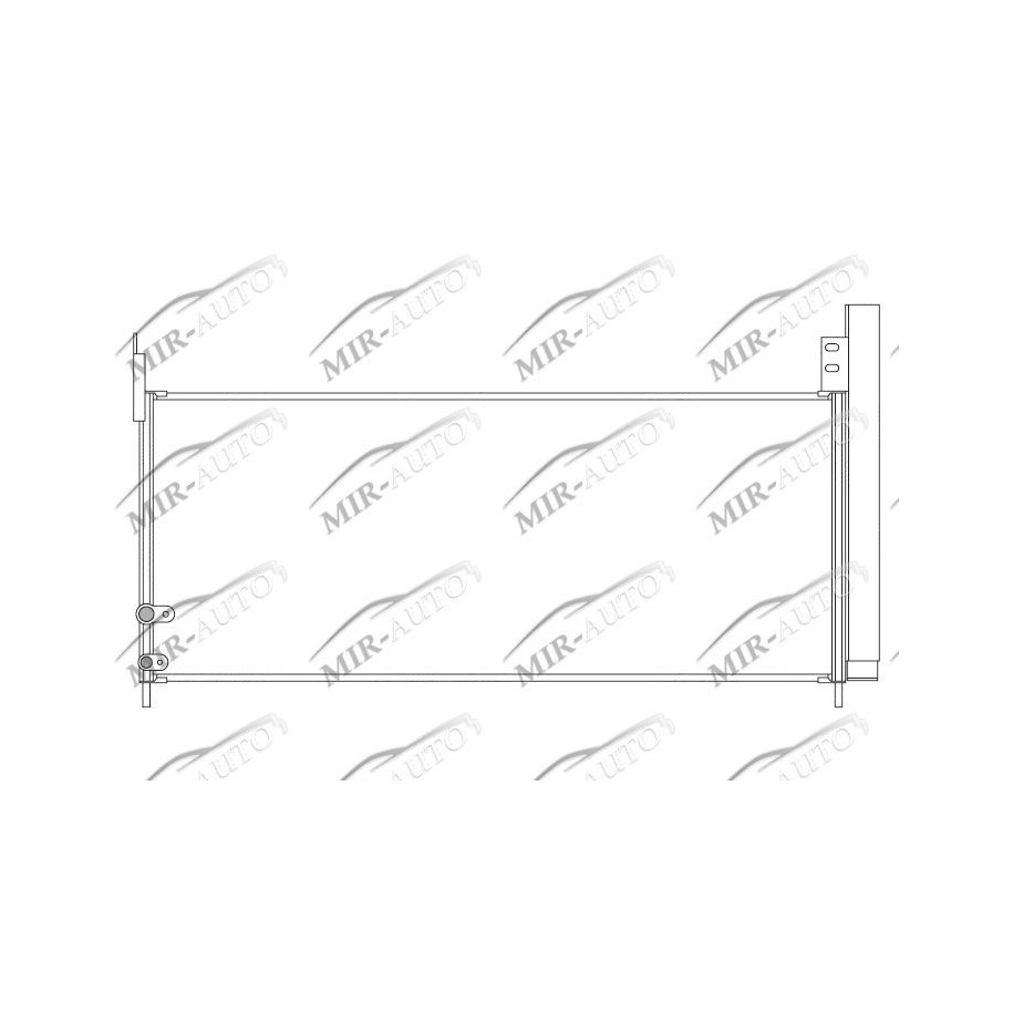 AC condenser with integrated receiver drier