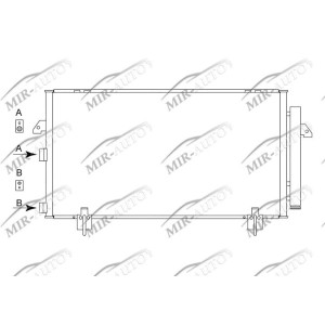 AC condenser with integrated receiver drier
